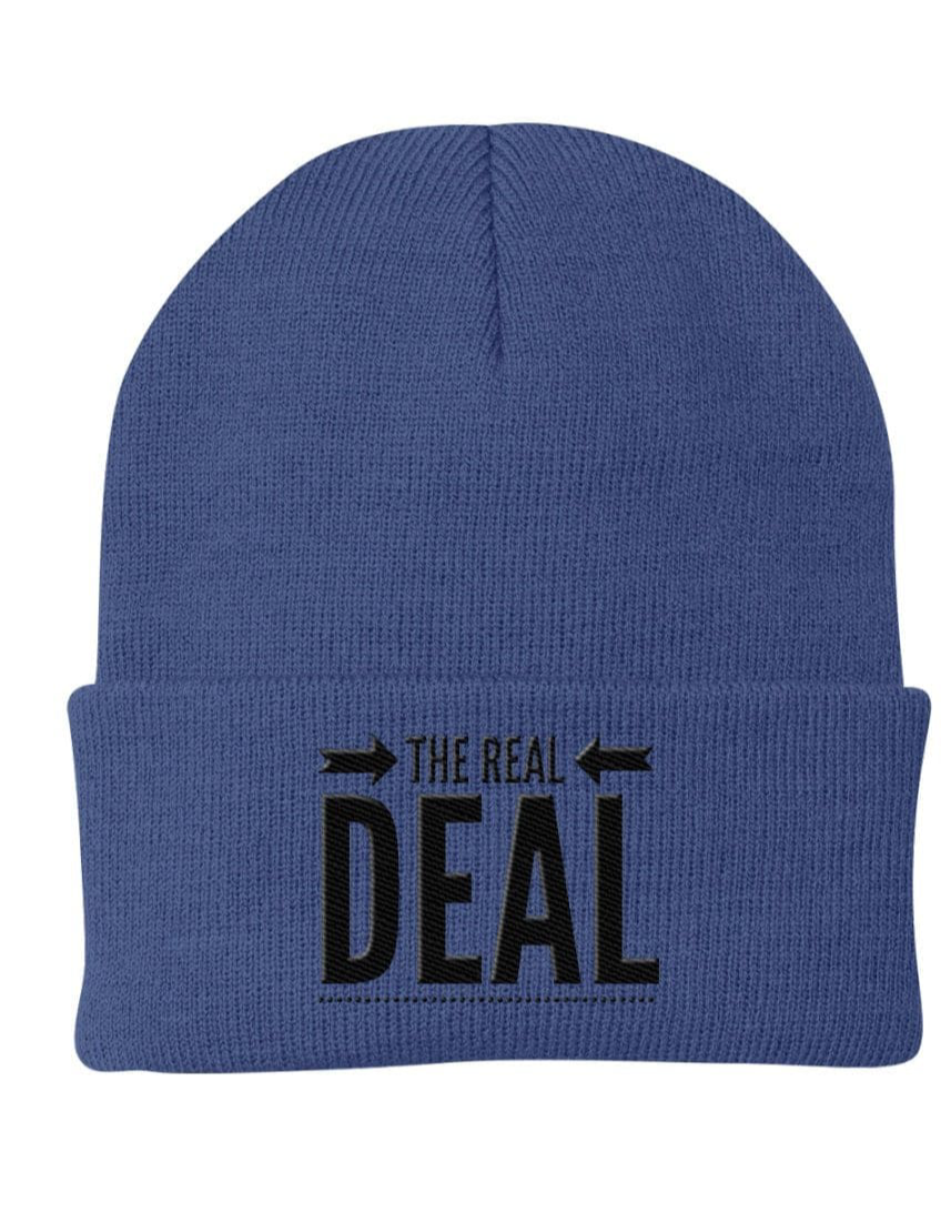 Beanie Cap - the Real Deal Embroidered Graphic / Cuffed Knit Hat