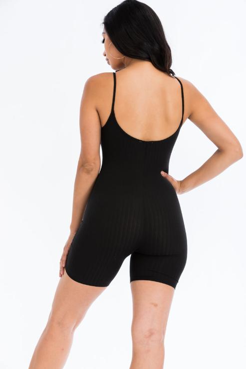 Ribbed Bodycon Romper (CAPELLA)-3