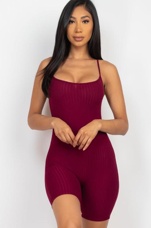 Ribbed Bodycon Romper (CAPELLA)-5