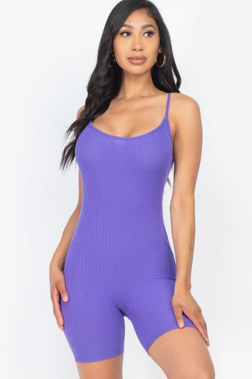 Ribbed Bodycon Romper (CAPELLA)-6