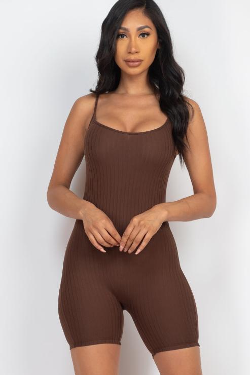 Ribbed Bodycon Romper (CAPELLA)-7