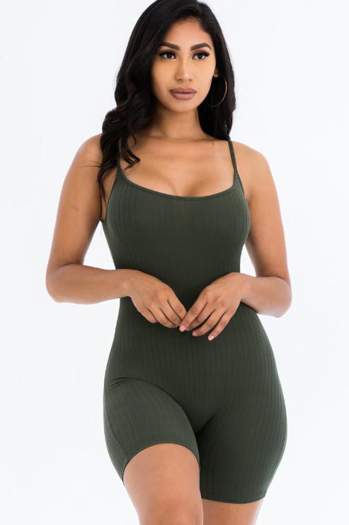 Ribbed Bodycon Romper (CAPELLA)-10