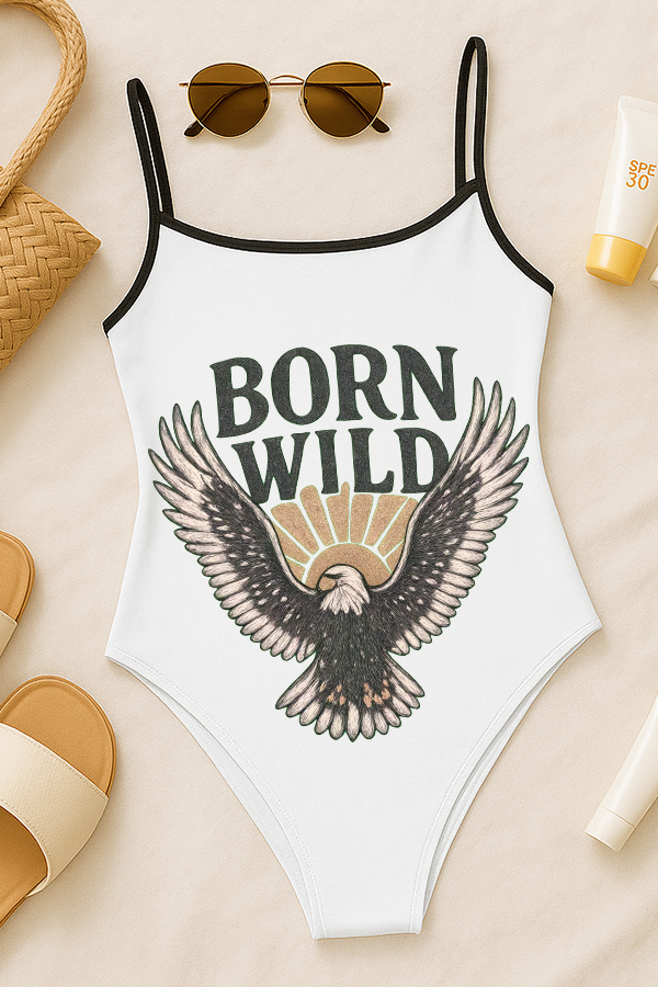 Born Wild Eagle Baby Swimsuit-2