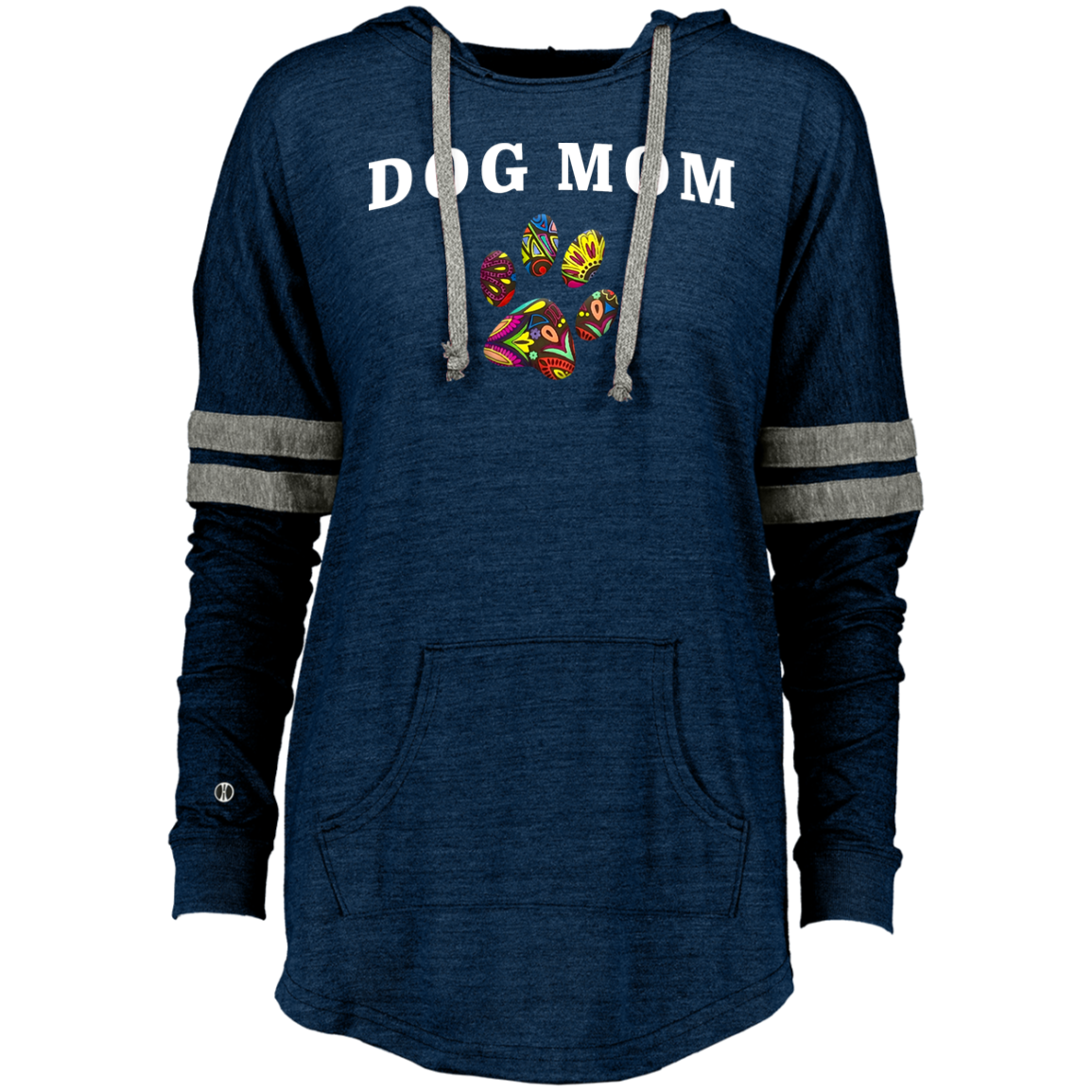 Ladies Hooded Pullover Dog Mom-4