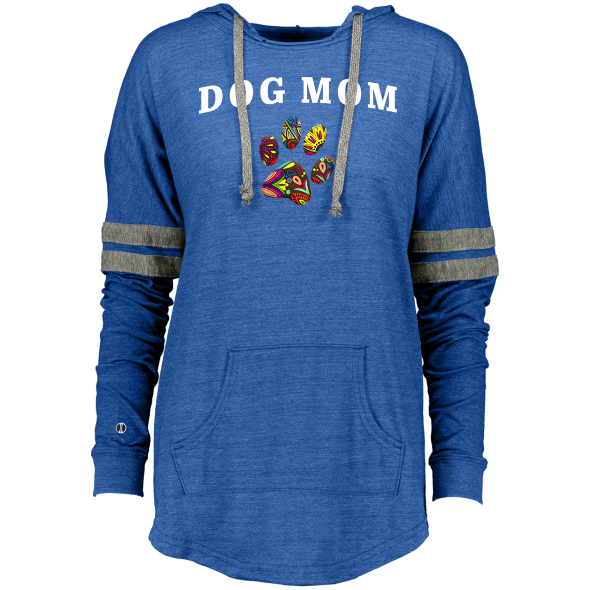 Ladies Hooded Pullover Dog Mom-6