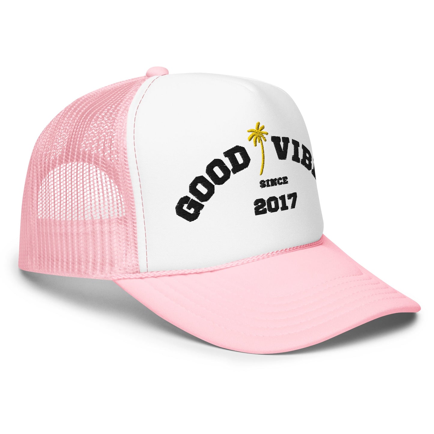 Beachy Good Vibes Foam Trucker Hat-3