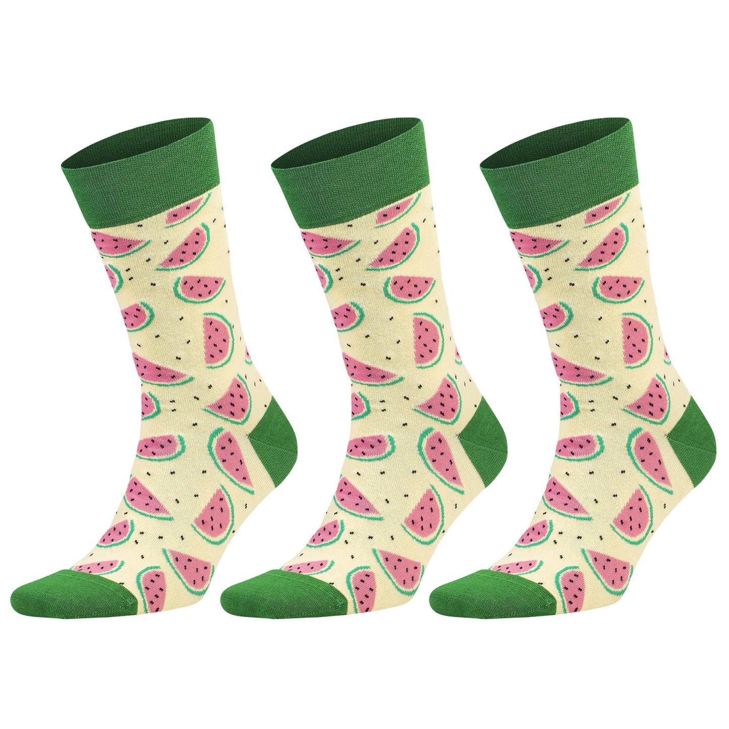 3 Pairs Men's & Women's Colorful Novelty Crew Socks β Fun Cotton Dress Socks-7