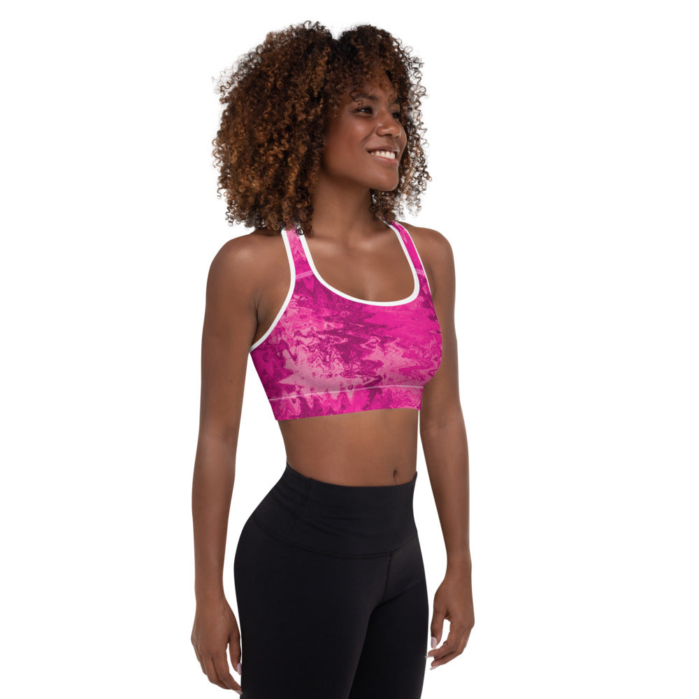 Pinky Padded Sports Bra-3
