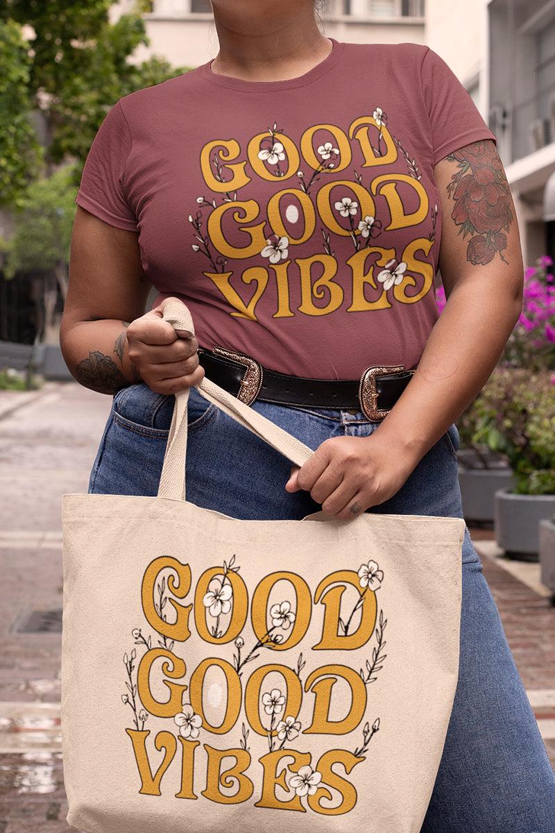 Good Vibes Curvy Vintage Tee-0