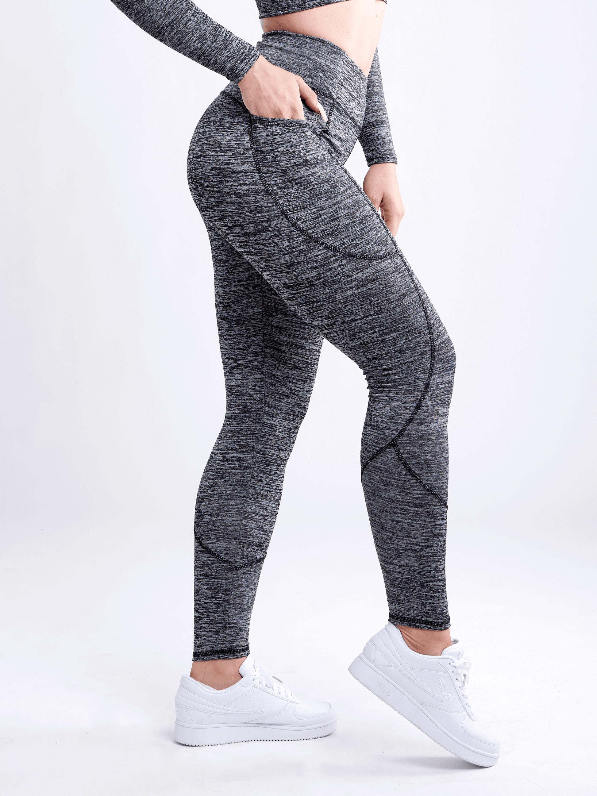 JupiterGear High-Waisted Classic Gym Leggings with Side Pockets-6