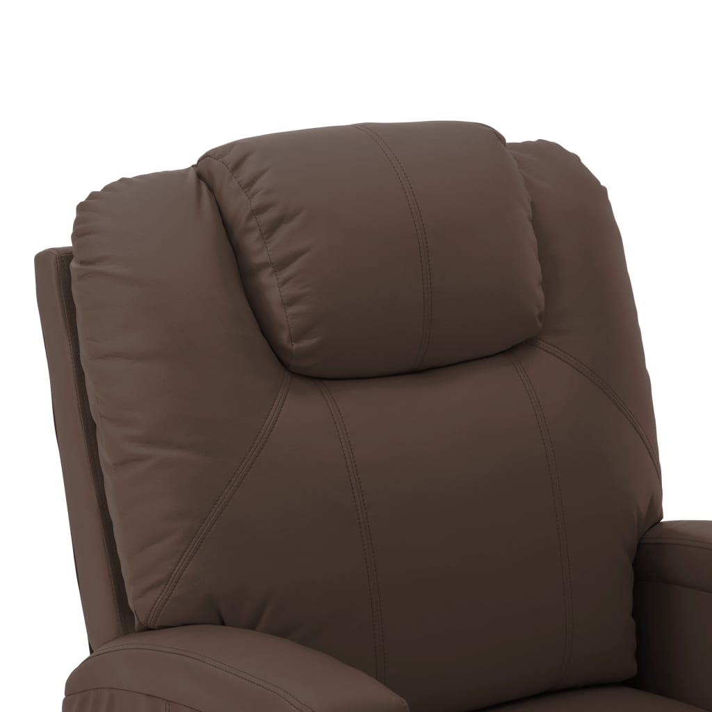 vidaXL Power Lift Recliner Electric Lift Chair for Home Theater Faux Leather-4