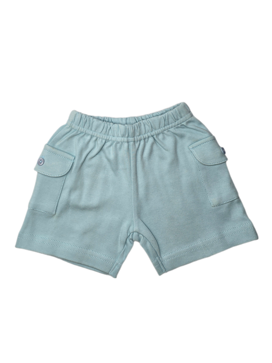 Blue Cargo Shorts-0