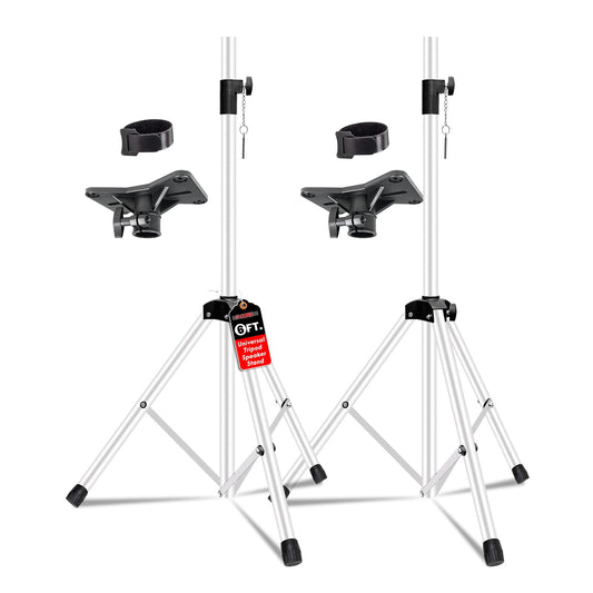5Core Speaker Stand Tripod 2Pcs Tall Adjustable 72 Inch DJ Studio Monitor Stands Pole Mount-0