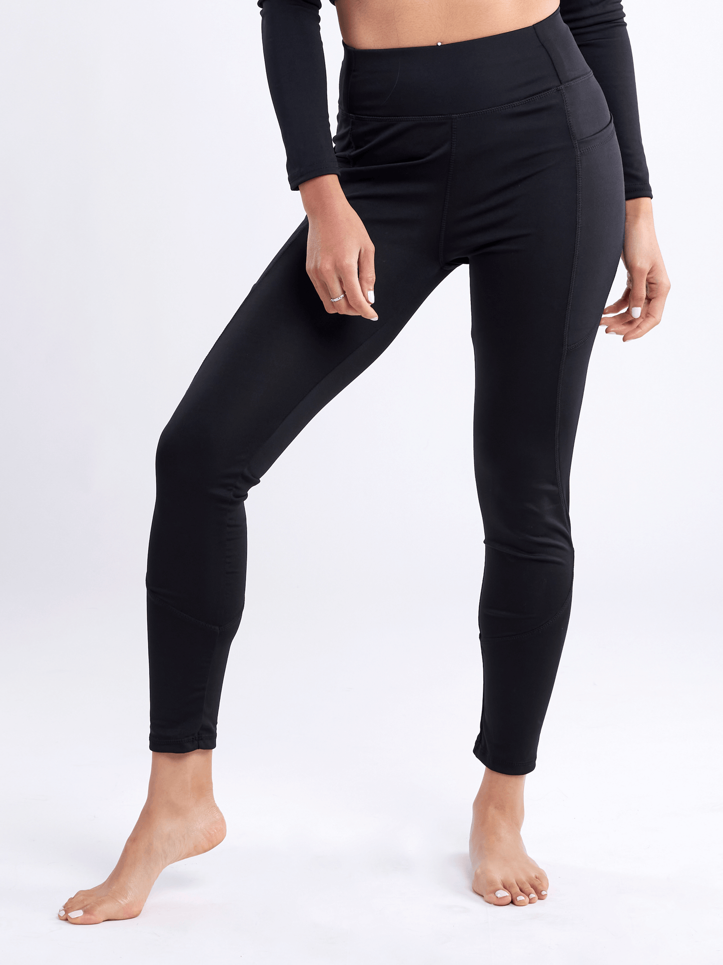 JupiterGear High-Waisted Classic Gym Leggings with Side Pockets-5