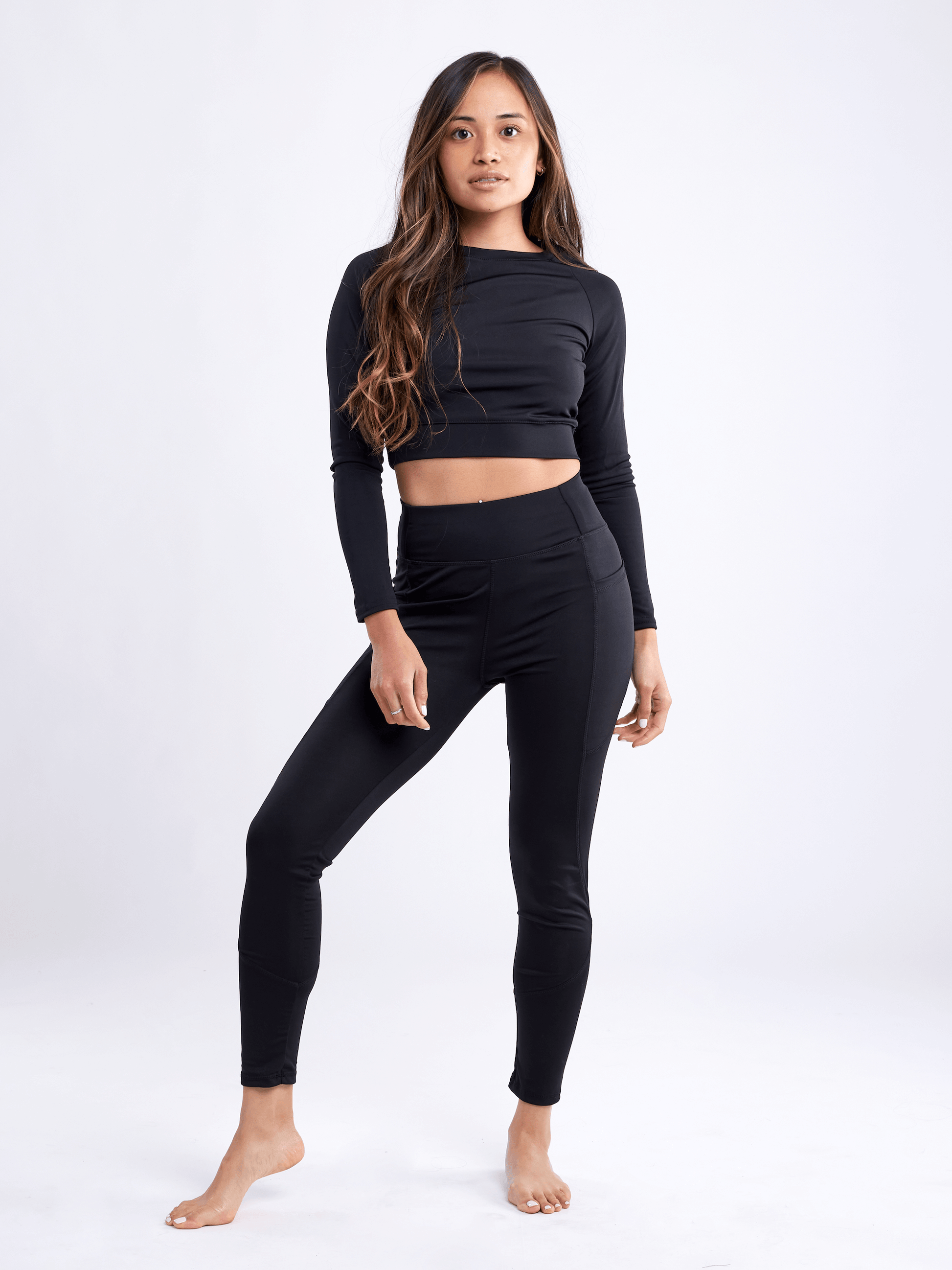 JupiterGear High-Waisted Classic Gym Leggings with Side Pockets-1