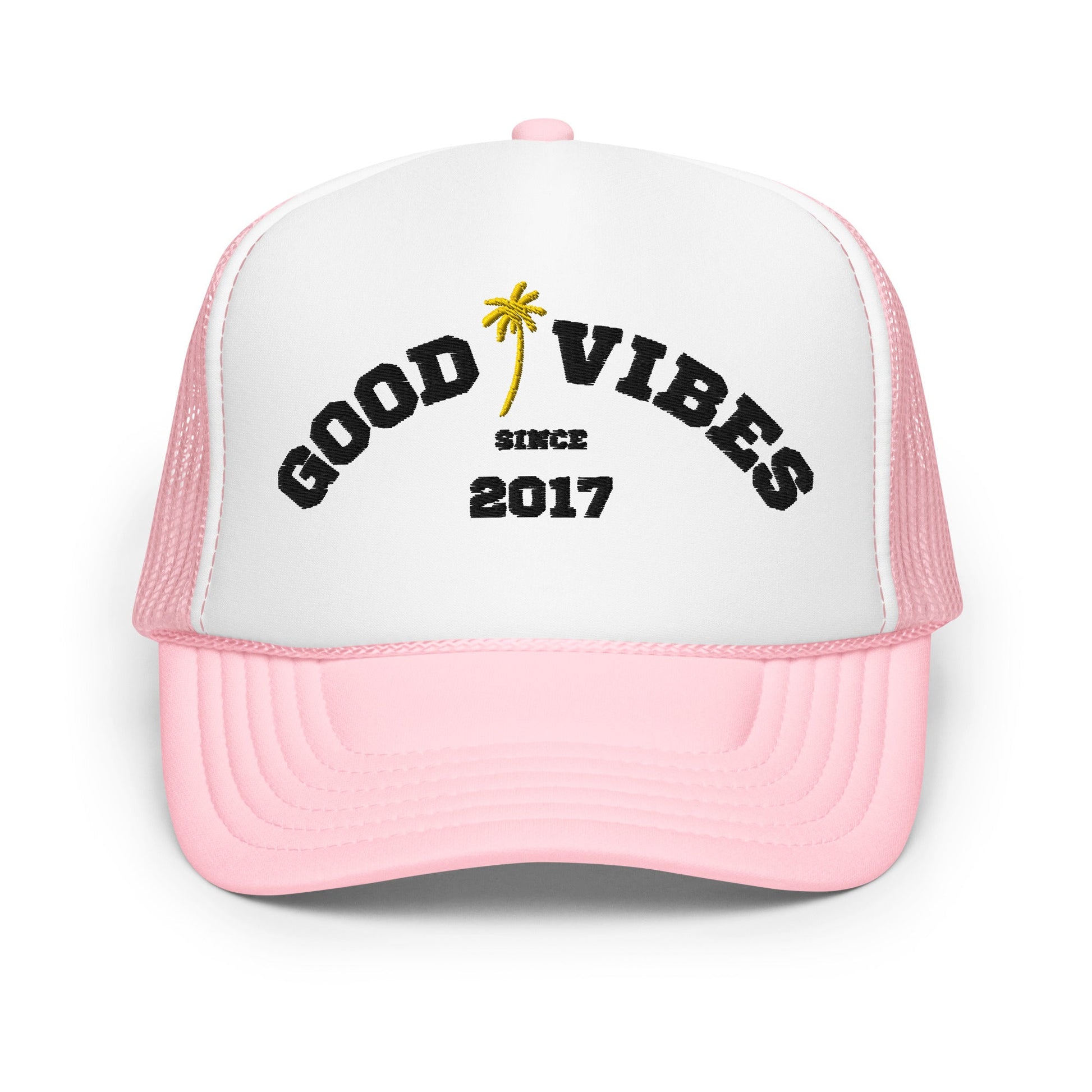 Beachy Good Vibes Foam Trucker Hat-1