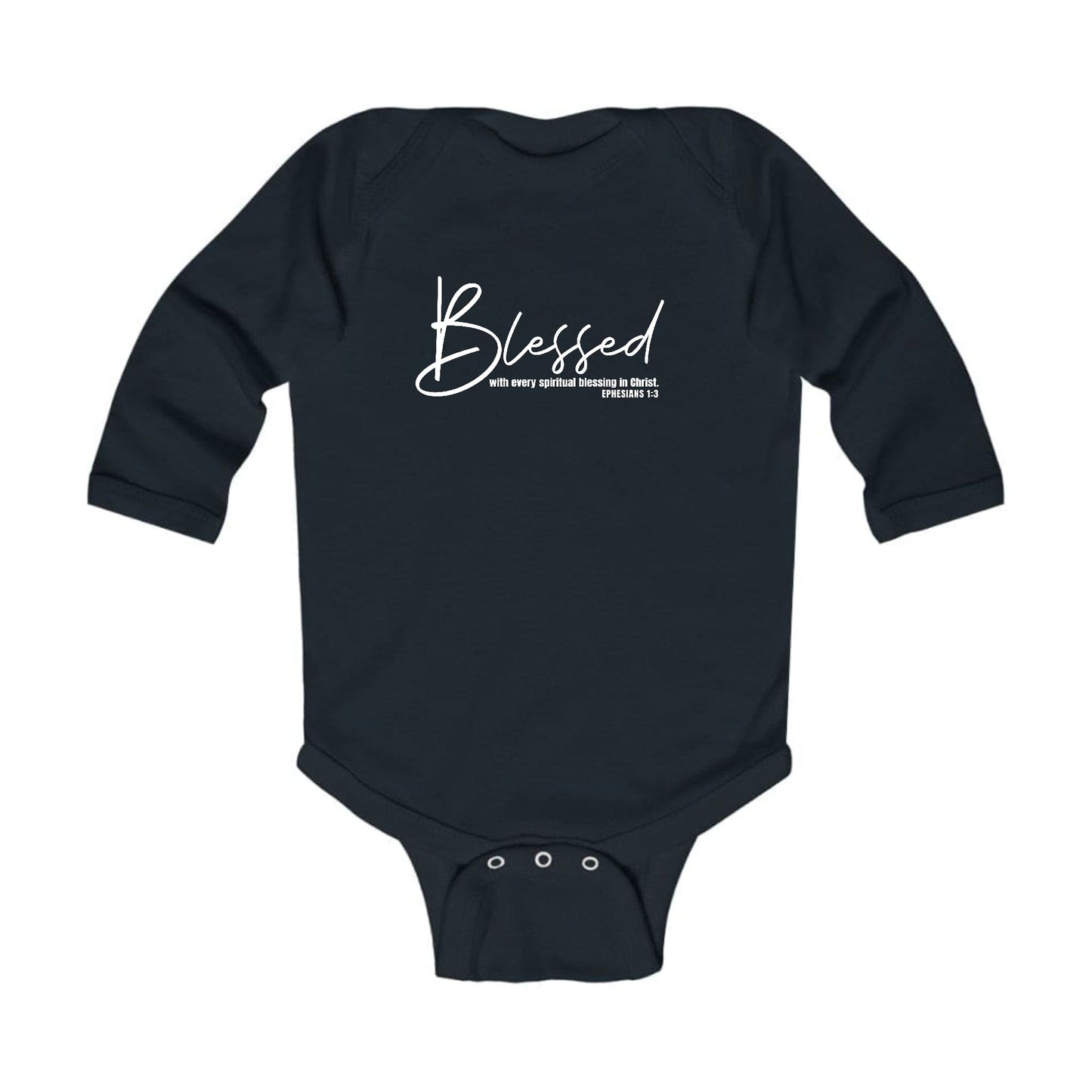 Infant Long Sleeve Graphic T-shirt - Blessed with Every Spiritual-0