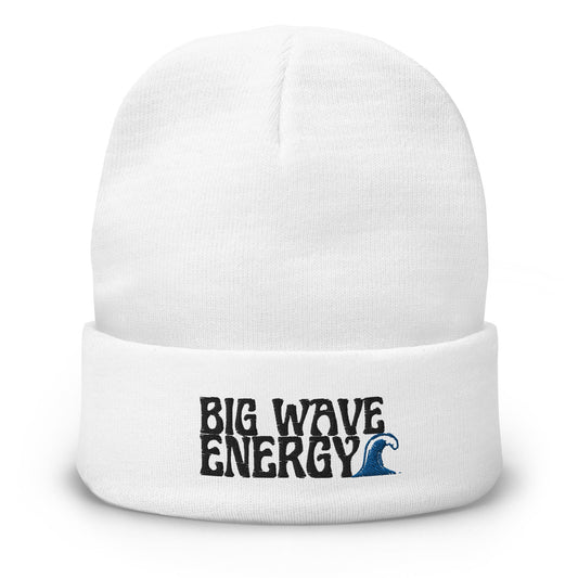 Big Wave Energy Embroidered Beanie-0