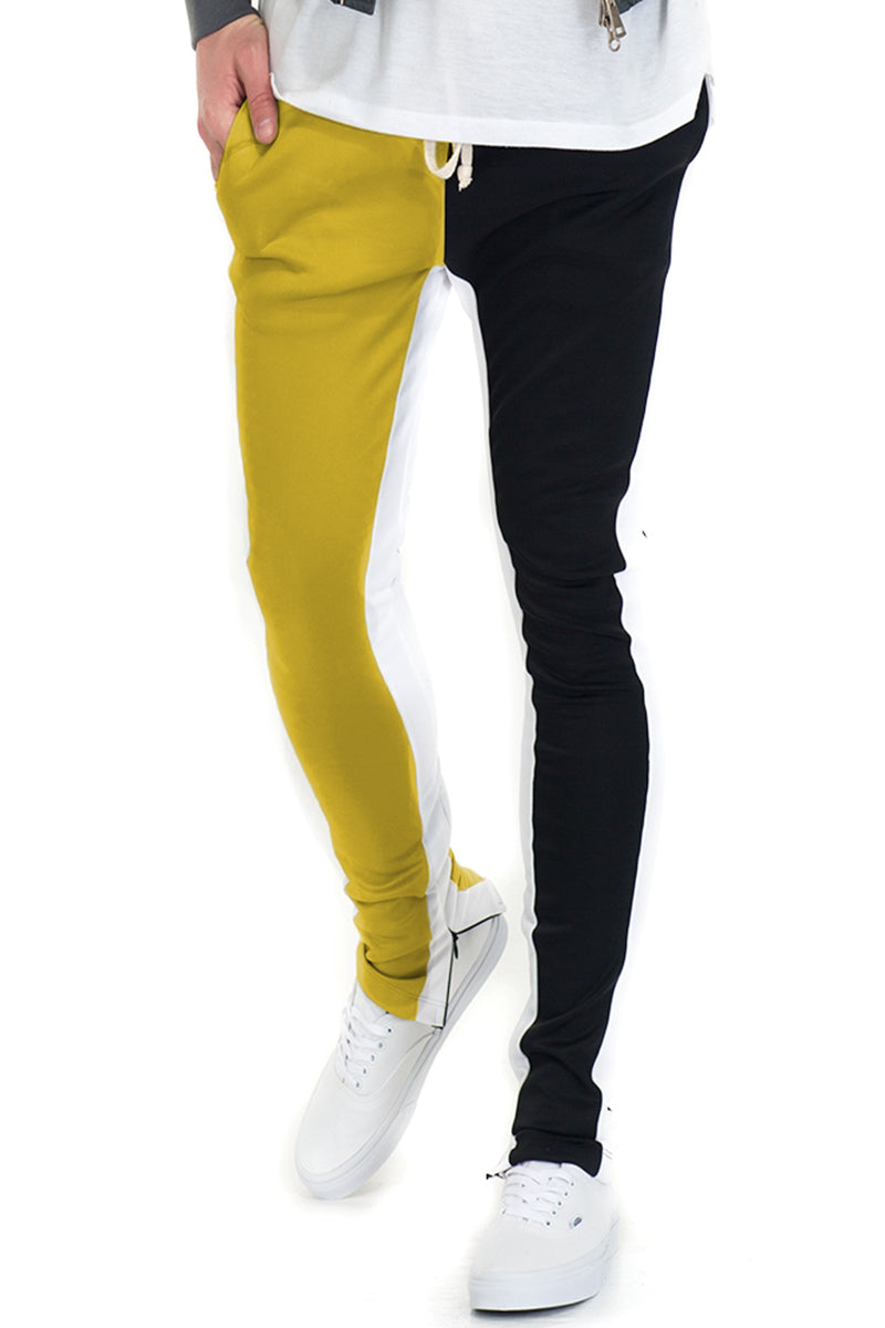 Split Tone Track Pants-5