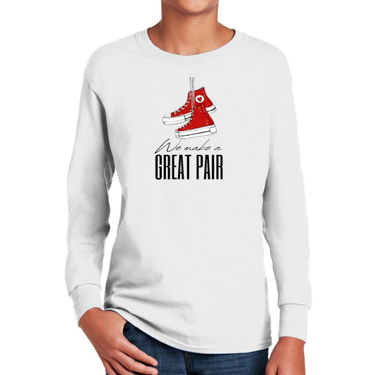Youth Long Sleeve Graphic T-shirt - Say it Soul - we Make a Great Pair-0